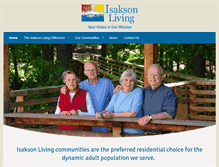 Tablet Screenshot of isaksonliving.com